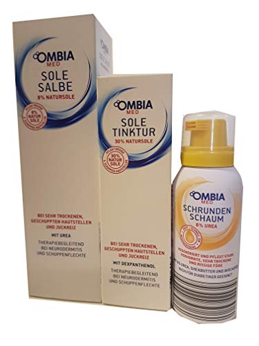 Preisvergleich Produktbild 150 g. Ombia Med Sole Salbe + 100 ml Tinktur + 100 ml Schrundenschaum