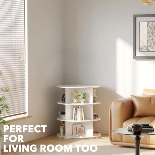 Image of The Artment 3- TierTwist Rotating Organizer Tower | 360 Swivel Multi-Purpose Storage Rack for Shoes, Makeup, Skincare, Pantry Items | Shoes Rack | Space-Saving Organizer for Home & Office