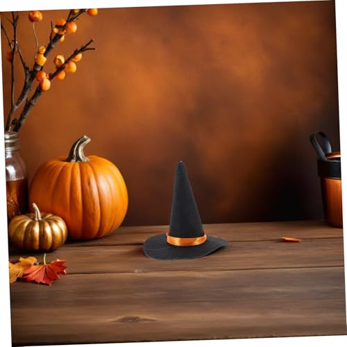 Ensemble de décorations d'Halloween avec mini chapeau de sorcière et balai - 4