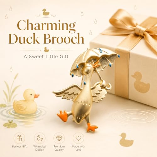 Image of Cute Animal Brooch Pins, Animal Theme Brooches Accessories for Clothes, Birthday Christmas Gift for Women