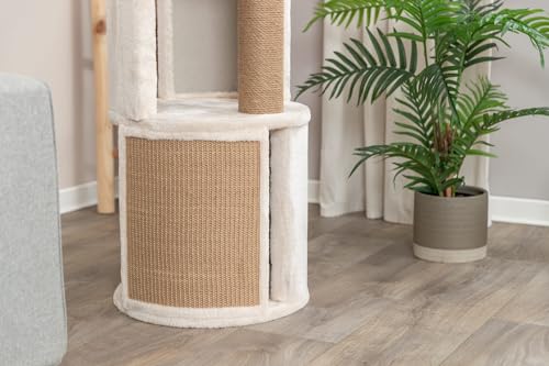 Torre para gatos TRIXIE Giorgia con Cama y Poste Rascador Beige miniatura 5
