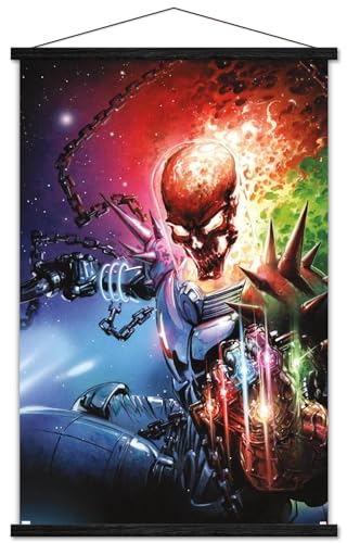 Cosmic Ghost Rider Poster with Magnetic Frame