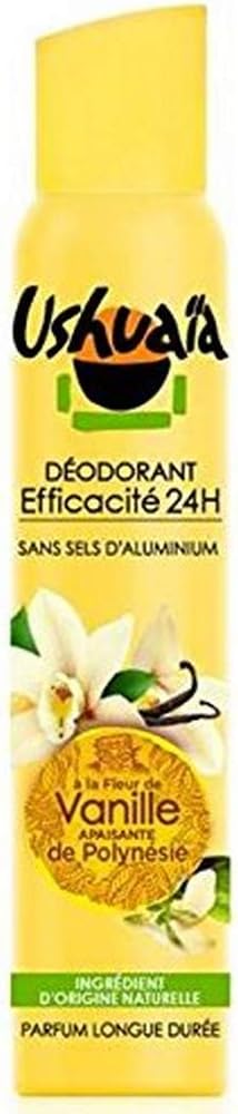 Ushuaia Women's Deodorant Spray with Soothing Polynesian Vanilla Flower 200 ml