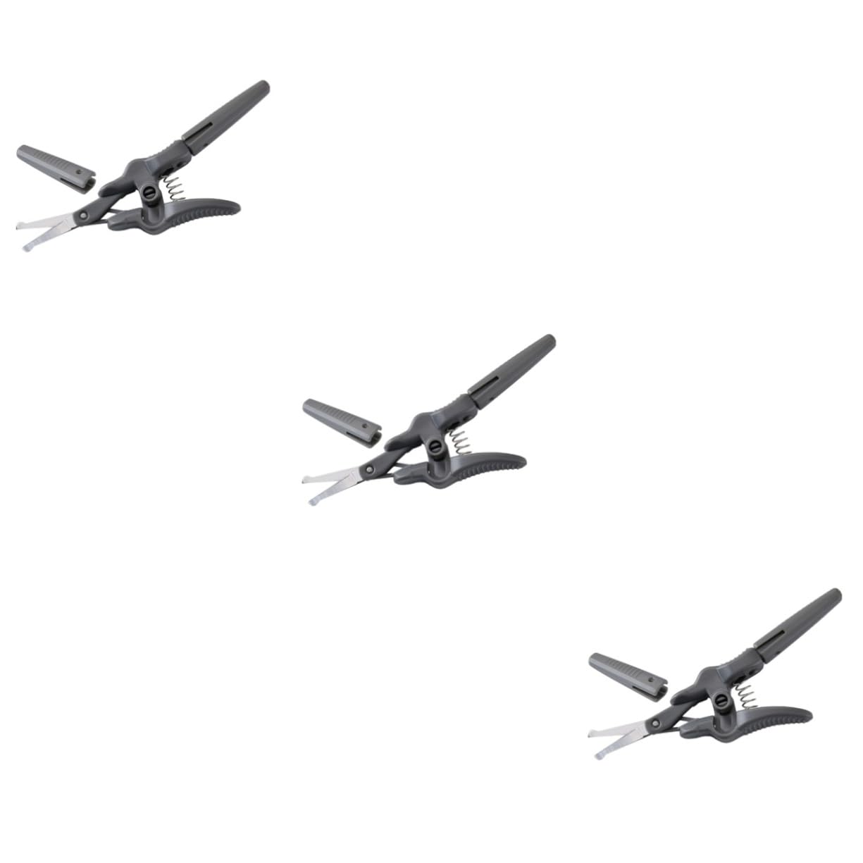 BIUDECO 3pcs Elegant Facial Hair Scissor Eyebrow Scissors for Women Small Scissor Beauty Beauty Brow Trimmer