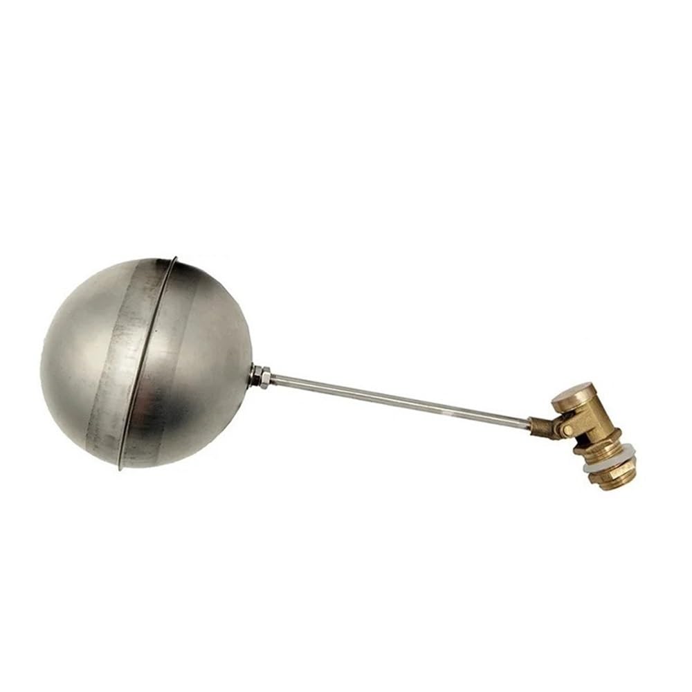 Water Level Control 1pc 1/2inch Float Ball Valve, Automatic Control Liquid Level Stainless Steel for Water Boiler(304x10cmx2cm)