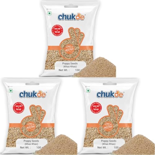 Image of Chukde Khas Khas, Poppy Seeds Whole Spices, 100g (Pack of 3)