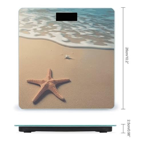 Báscula digital de baño con plataforma de vidrio templado miniatura 2