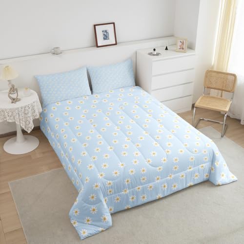 Décoration de chambre pour filles avec parure de lit marguerites