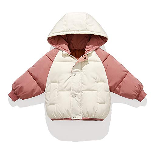 Boys Padded Jacket,Winter Jacket Down Jacket Women with Hood Boys and Girls Quilted Waterproof Lightweight Autumn Elastic Cuff Large Pocket Hooded Design Anti-Pinch Zipper for Winter