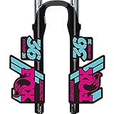 BINGYUAN Fahrradgabel Aufkleber F-o-x 36 Vordere Gabel Aufkleber Fahrrad Mountainbike Vordere Gabel Aufkleber Mit Demselben Fahrrad Vorderkabel Aufkleber (Color : Rose red Lake Blue)