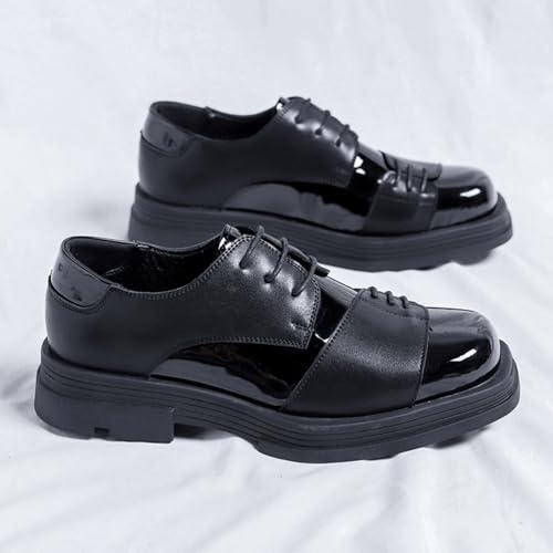Men's Square - Toe Leather Dress Shoes, Stylish Formal Footwear - Fashionable for Business Meetings, Evening Events & Daily Commutes4