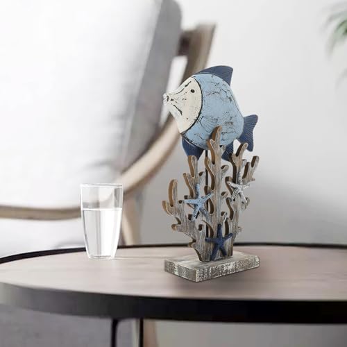 Ornement poisson corail stable pour sublimer votre bureau