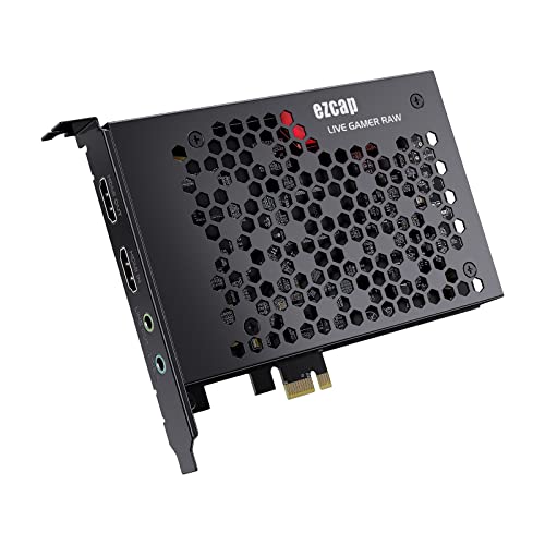 Ezcap 4K HDMI Internal PCI-E Video Capture Card for Live Streaming, PC Gaming, and Sound Mixing - Compatible with Windows, Mac, PS4, Xbox, and Switch