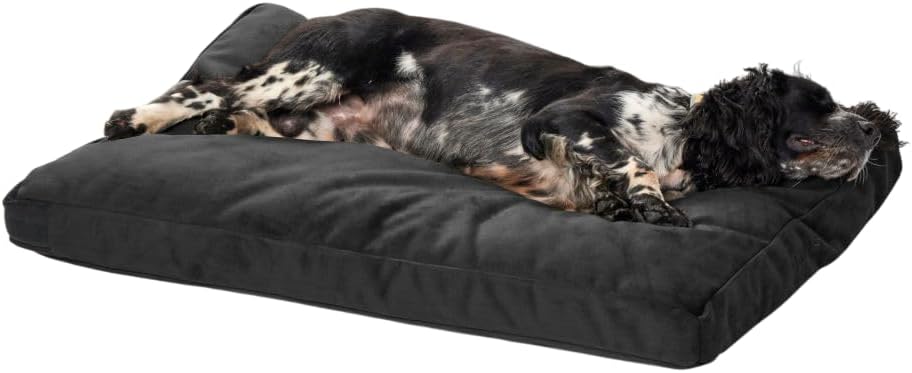 Orvis Toughchew Comfortfill-Eco Platform Dog Bed, Slate - Medium
