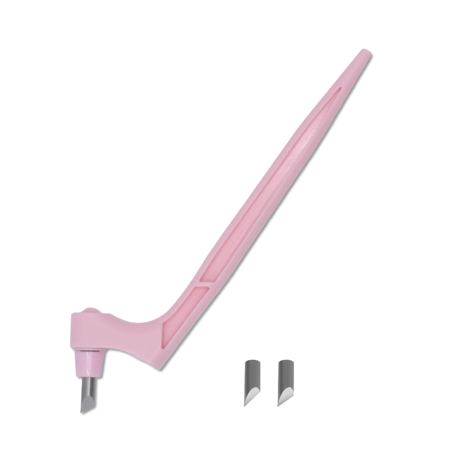 Joyangy Craft Cutting Tools, 360 Degree Rotating Blades Stainless Steel Cutter Pen with 15, 30, 45 Degree Blades for DIY Crafts, Stencils, Scrapbooks-Pink