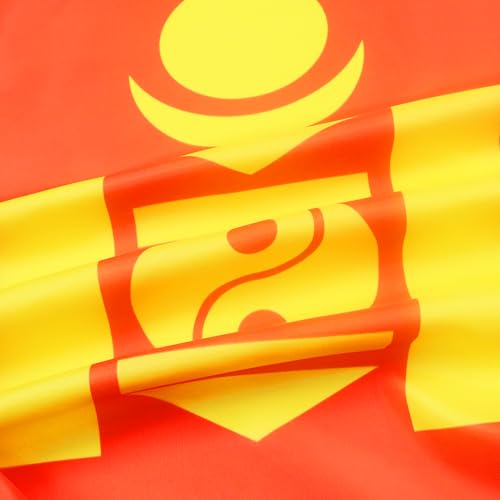 Image of AZ FLAG - Mongolia Flag - 2x3 Ft - 100D Polyester Mongolian Banner with Two Metal Grommets - Fade Resistant - Vivid Colors - 2' x 3' Feet - 90x60 Cm