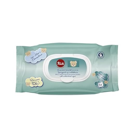 Trudi Toallitas desinfectantes desinfectantes desinfectantes milleusivas antibacterianas 4 paquetes de 64 unidades