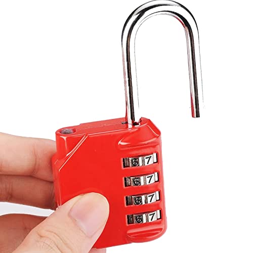 Image of 2.6 Inch Long Shackle Combination Padlock, 4 Digit Resettable Outdoor Waterproof Padlock, Combo Lock for School, Gym,Sports, Employee Locker, Fence, Gate,Toolbox, Case, Hasp Storage