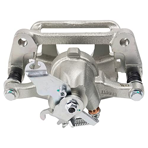 Image of TRQ Rear Left and Right Brake Caliper Set Caliper Brackets Hardware Compatible with 12-16 Chrysler Town and Country with Dual Piston Front Calipers 17-18 Dodge Grand Caravan
