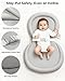Baby Changing Pad with Waterproof & Wipe-Clean, Non-Slip Foldable PU Diaper Changing Pad, Adjustable Safety Belt, Changing Pad for Dresser, Changing Table,24