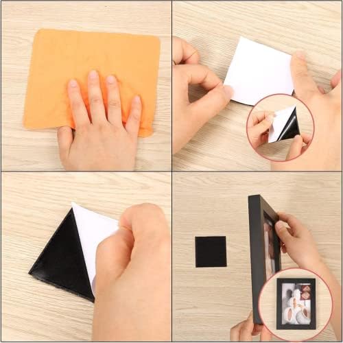 Double Sided Sticky Pads Adhesive Pads 50Pcs heavy duty sticky pads for Picture Hanging Strip Adhesive Tape Heavy Duty for Walls, Plastics, Glasses, Door, Metals, Wood(Squares And Round)