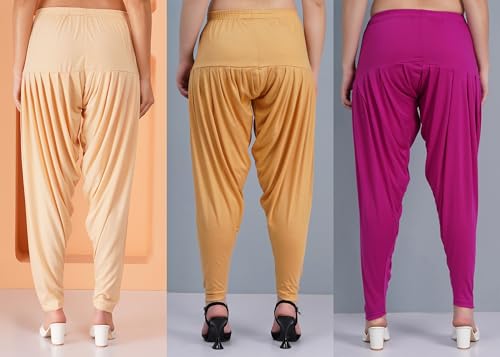Image of Buy That Trendz Patiala Salwar for Women Relaxed Fit Viscose Patiyala Salwar Harem Bottom Pants