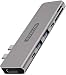 Produktbild Sitecom Dual USB-C MacBook Pro Multiport Adapter Hub | 2X UBS-C auf 1x HDMI + 2X USB 3.1 + 1x UBS-C 3.1 + 1x UBS-C Power Delivery + SD/Micro-USB Karetenlesser Adapter - für MacBook Pro