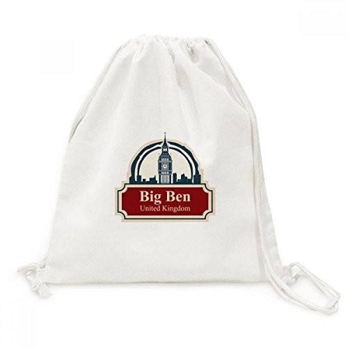 Sac cordon Londres en toile anti-encombrement pour les voyages à pied