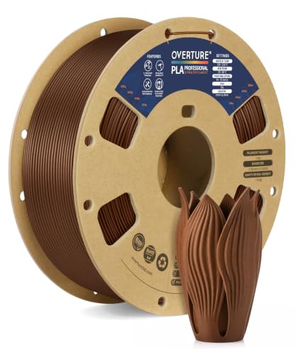 Image of OVERTURE PLA Plus (PLA+) Filament 1.75mm, Stronger & More Durable, Professional Toughness 3D Printer Filament 1kg (2.2lbs), High Precision + /- 0.02mm, Tangle-Free (Bronze)