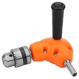 Portable Compact Right Angle Drill Attachment, Right Angle Drill Adapter, 90 Degree Drill Attachment, Punch Adapter for Woodworker DIY Industrial Use