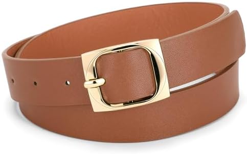 XZQTIVE Women's Leather Belts for Jeans Dress Pants Black Brown B...