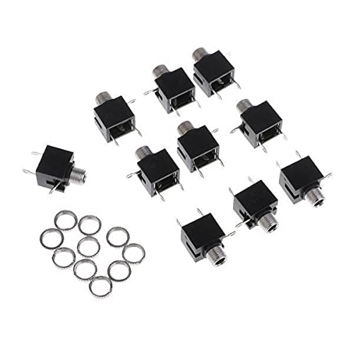 ATORSE 2x10Pcs/set 3.5mm PCB Panel Mount Stereo Jack Female Socket Connector Earphone-image-47