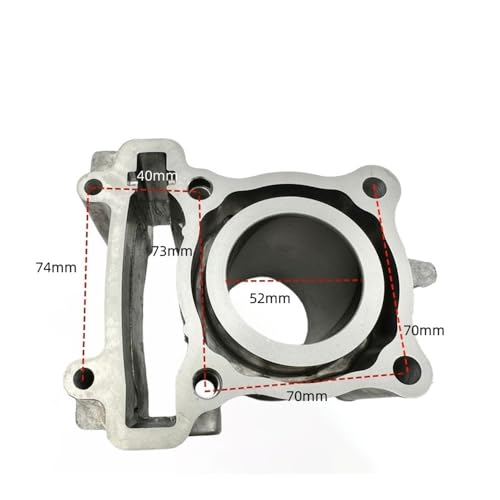 Cilindro de 52 mm y kit de pistón para trayectos diarios en X-MAX 125 5