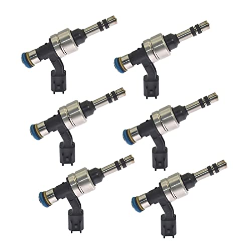 Set of 6 12634126 J1157 Fuel Injector 6 Holes Disc Engine Nozzles Compatible with 2010-2016 Buick Lacrosse 2011-2016 Buick Regal 2011-2017 Chevy Equinox GMC Terrain 2014 Chevy Impala 2013-2014 by BAIXINDE - Used condition - US$68.39