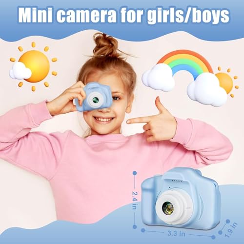 Image of Kids Digital Camera Toy - 3.0MP 1080P HD Video Camera with Games 2-Inch Screen with No Printer - Easy USB Rechargeable, Fun, Educational & Birthday Gift for Boys & Girls Age 3-12
