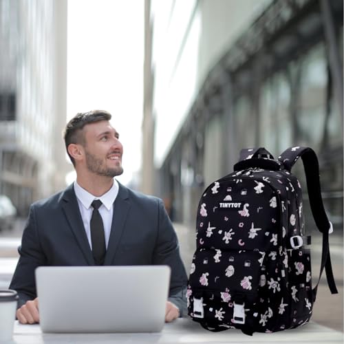 Image of Tinytot 30 Litre Japanese Korean Style School Bag Water-Resistant Laptop & Travel Backpack - Unisex Large 18 Inches Multipurpose Student Backpack for Boys & Girls, Men & Women