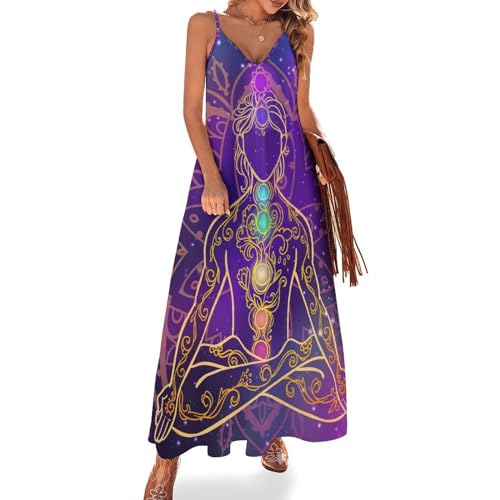 Robe Longue d'Été Mandala sans Manches : Idéale pour Vos Journées Décontractées à la Plage