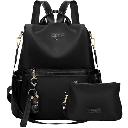 Leathario Rucksakck Damen klein,Diebstahlsicher Cityrucksack Set,PX4...