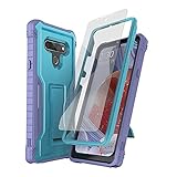 DUOPAL for LG Stylo 6 & LG K71 Case, Military Grade Protection Shockproof Case with Tempered Glass H