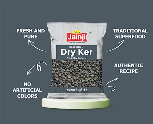 Image of Jainji Rajasthani Ker /Kair (500 GM) | Dry Vegetable | Kair Sangari | Sukha Saag /Sabji | Authentic, Pure & Natural