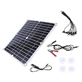 OFFSCH 1set Emergency Solar Charging Panel Kit Lightweight Portable Solar Power Supply for Outdoor Activities Design for Camping and Travel