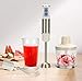 Frullatore a Mano 4 in 1, Incluso Frullatore Elettrico in Acciaio Inossidabile, Frusta, Tritatutto e Tazza da 600ML, Ideale Per Frullati, Zuppe, Salse e Pappe, Senza BPA (Bianca)