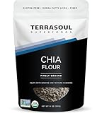 Terrasoul Superfoods Organic Chia Flour, 14oz – Cold-Milled, Plant-Based Superfood for Smoothies, Baking & More
