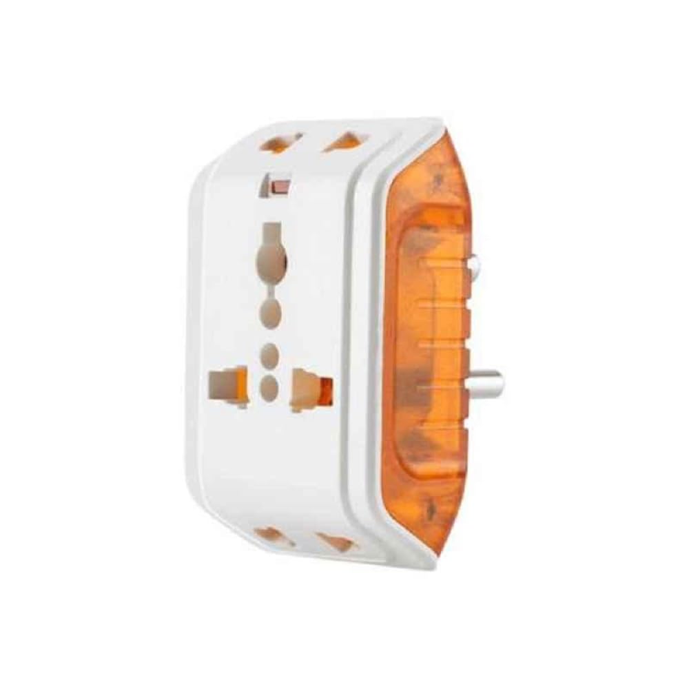 SEER Multi Plug Adapter 3-Pin 240V Universal Travel Adaptor with LED Indicator (White) - Pack of 1, Compatible with Worldwide Plugs-picture-6
