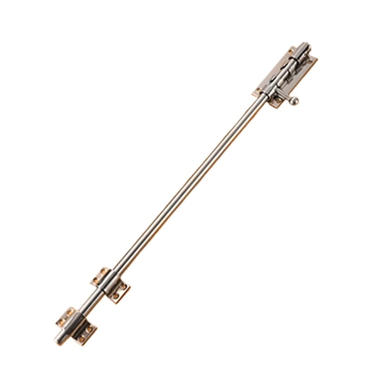 Ygmnqal 19.68 Inch 6" 8" 10" 12 Inch Stainless Steel Hardware Door Lock Barrel Bolt Latch Padlock Clasp Set Brushed(19.68 Inch)