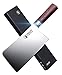 WALLOP 7.5'Chinese Chopper - Cleaver - Bone Knife - German Stainless Steel,Non-Slip Design Wenge Wood Handle Best for Home Kitchen or Restaurant,Chopping Butcher Knife,Chef Meat Vegetable Knife Cutter