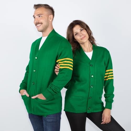 Image of Stewart & Strauss Cardigan Varsity Letter Sweater | American style button front letter sweater knit since 1977, heavyweight and ready for chenille letters and patches