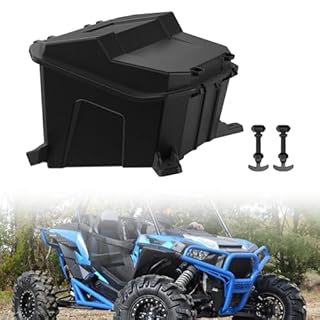 XATVXUTV 69QT Rear Cargo Box for Polaris RZR, UTV Poly Waterproof Rear Bed Storage Tool Box for Polaris RZR 900 / XP 1000 / XP Turbo/XP 4 1000 / S 2014-2023 Accessories, Replace OEM #2881193