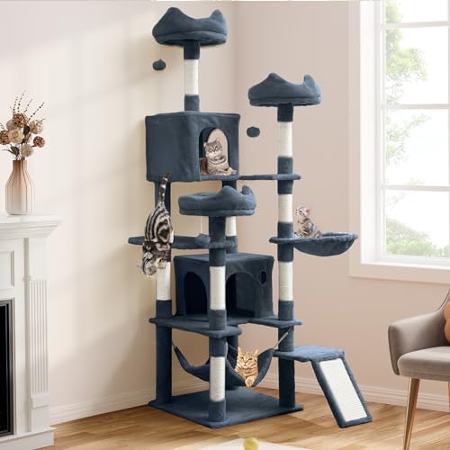YITAHOME Cat Tree for Indoor Cats, 75 Inches Tall Cat