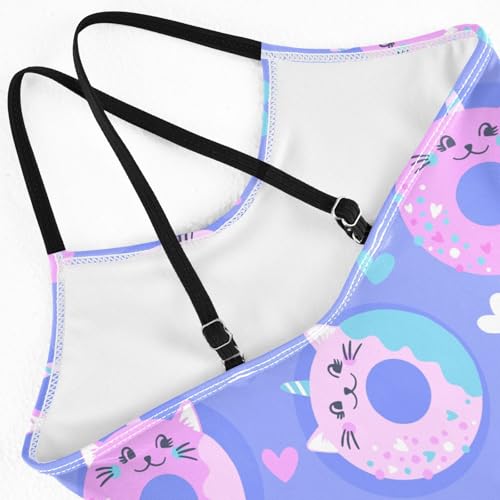 Image of Girls one Piece Swimsuit Summer UPF 50+ Quick Dry Beach Bathing Suit with Straps Swimwear 3-10 Years